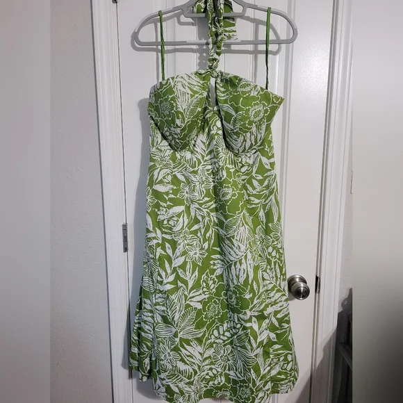 Covered Bead Halter Sundress - Picture 1 of 7